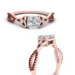 Load image into Gallery viewer, entwined-celtic-asscher-cut-love-knot-ruby-engagement-ring-in-rose-gold-FD9306ASRGRUDR-NL-RG
