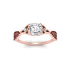 Load image into Gallery viewer, entwined-celtic-asscher-cut-love-knot-ruby-engagement-ring-in-rose-gold-FD9306ASRGRUDR-NL-RG