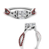 Load image into Gallery viewer, entwined-celtic-asscher-cut-love-knot-ruby-engagement-ring-in-white-gold-FD9306ASRGRUDR-NL-WG