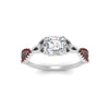 Load image into Gallery viewer, entwined-celtic-asscher-cut-love-knot-ruby-engagement-ring-in-white-gold-FD9306ASRGRUDR-NL-WG