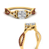 Load image into Gallery viewer, entwined-celtic-asscher-cut-love-knot-ruby-engagement-ring-in-yellow-gold-FD9306ASRGRUDR-NL-YG