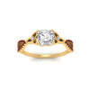 Load image into Gallery viewer, entwined-celtic-asscher-cut-love-knot-ruby-engagement-ring-in-yellow-gold-FD9306ASRGRUDR-NL-YG