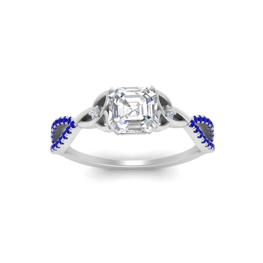 entwined-celtic-asscher-cut-love-knot-sapphire-engagement-ring-in-white-gold-FD9306ASRGSABL-NL-WG