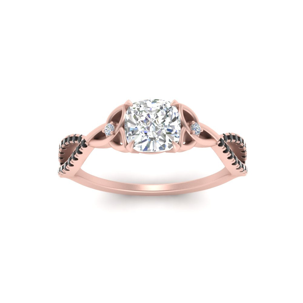 entwined-celtic-cushion-cut-love-knot-black-diamond-engagement-ring-in-rose-gold-FD9306CURGBLACK-NL-RG