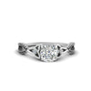 Load image into Gallery viewer, entwined-celtic-cushion-cut-love-knot-black-diamond-engagement-ring-in-white-gold-FD9306CURGBLACK-NL-WG