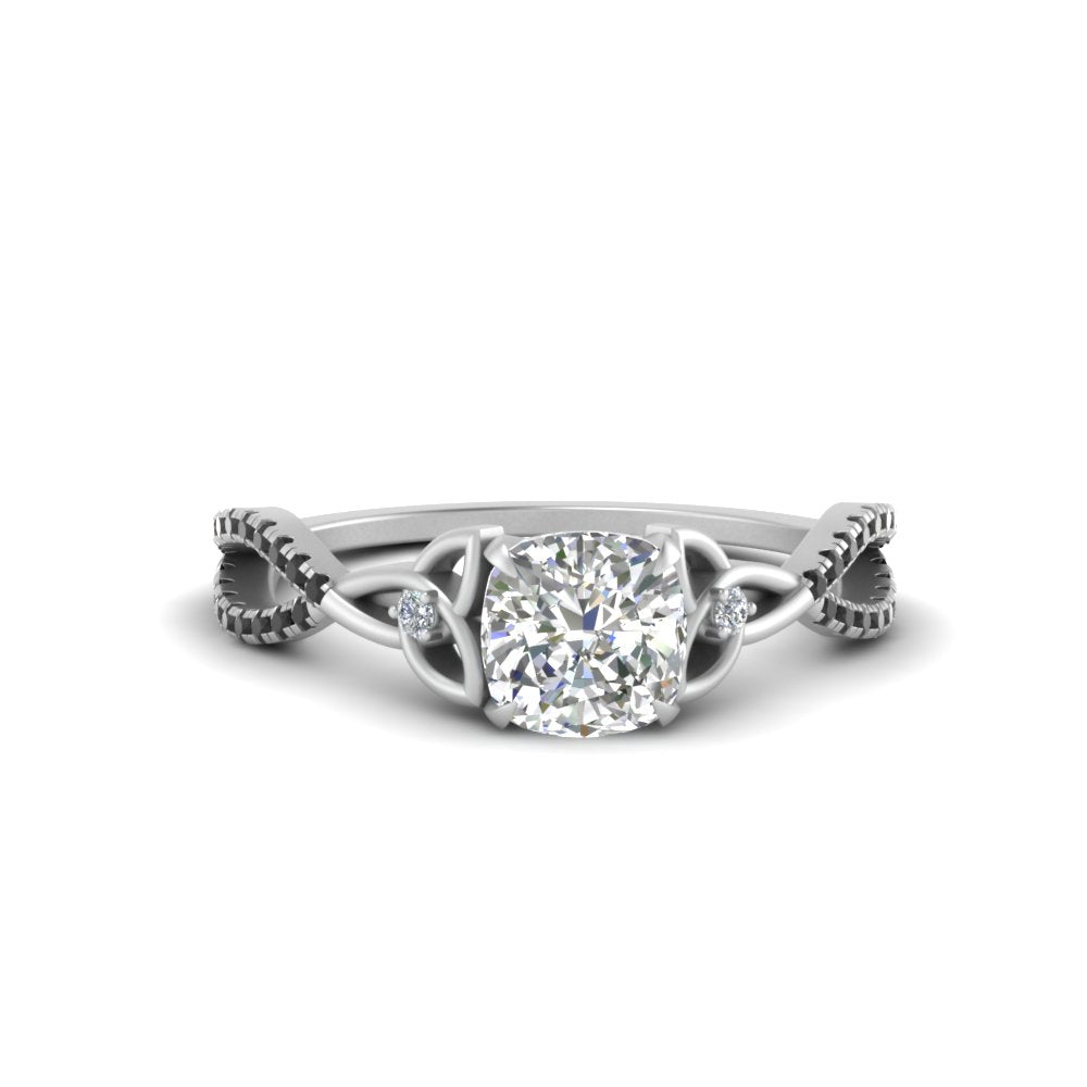 entwined-celtic-cushion-cut-love-knot-black-diamond-engagement-ring-in-white-gold-FD9306CURGBLACK-NL-WG