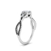Load image into Gallery viewer, entwined-celtic-cushion-cut-love-knot-black-diamond-engagement-ring-in-white-gold-FD9306CURGBLACK-NL-WG