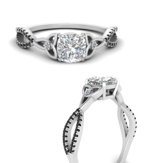 entwined-celtic-cushion-cut-love-knot-black-diamond-engagement-ring-in-white-gold-FD9306CURGBLACK-NL-WG