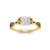 Load image into Gallery viewer, entwined-celtic-cushion-cut-love-knot-black-diamond-engagement-ring-in-yellow-gold-FD9306CURGBLACK-NL-YG