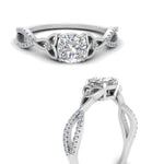 Load image into Gallery viewer, entwined-celtic-cushion-cut-love-knot-diamond-engagement-ring-in-white-gold-FD9306CUR-NL-WG

