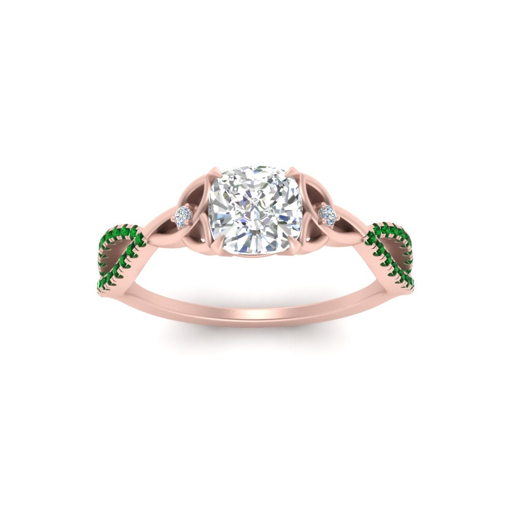 entwined-celtic-cushion-cut-love-knot-emerald-engagement-ring-in-rose-gold-FD9306CURGEMGR-NL-RG