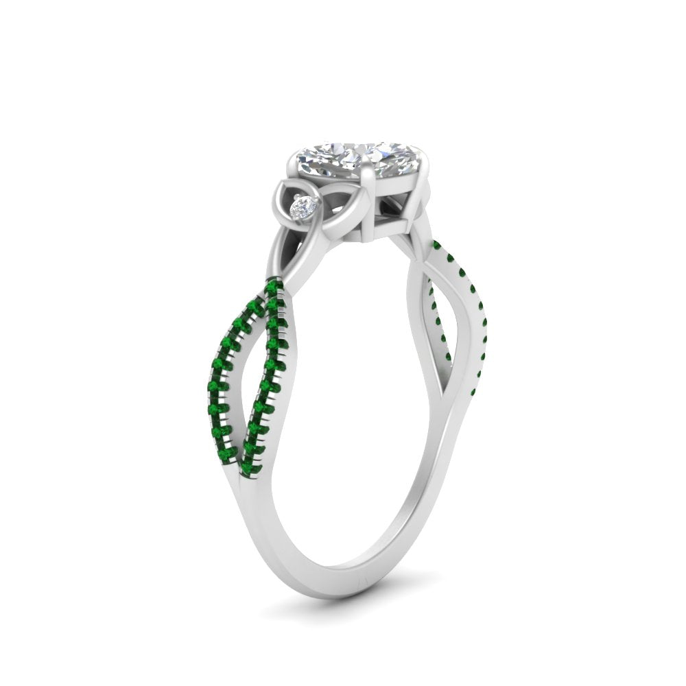 entwined-celtic-cushion-cut-love-knot-emerald-engagement-ring-in-white-gold-FD9306CURGEMGR-NL-WG