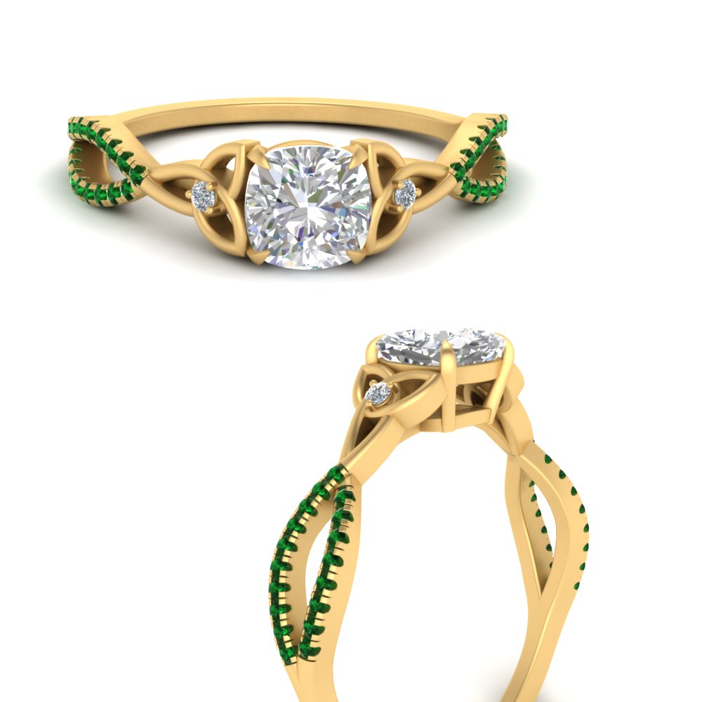 entwined-celtic-cushion-cut-love-knot-emerald-engagement-ring-in-yellow-gold-FD9306CURGEMGR-NL-YG