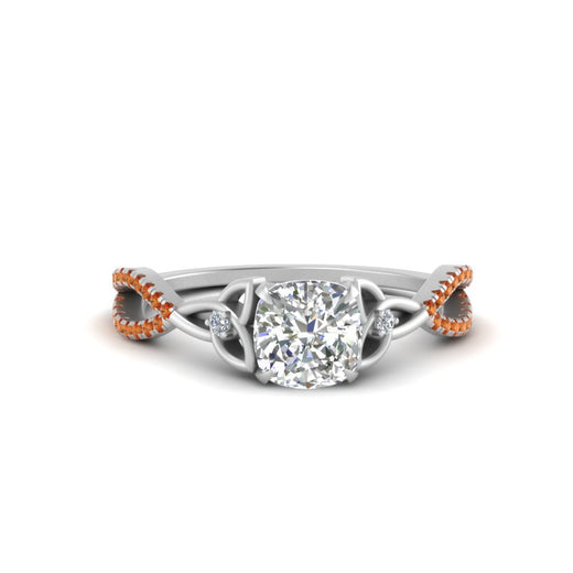 entwined-celtic-cushion-cut-love-knot-orange-sapphire-engagement-ring-in-white-gold-FD9306CURGSAOR-NL-WG