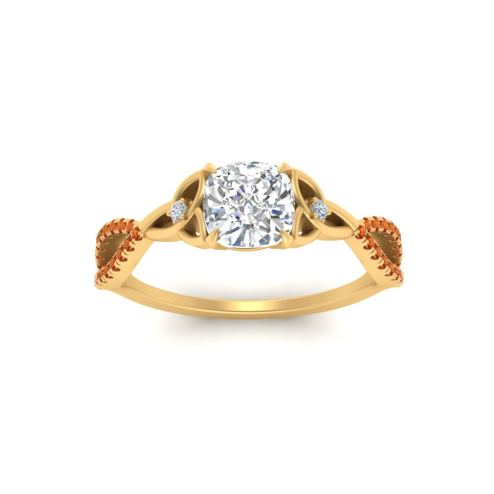 entwined-celtic-cushion-cut-love-knot-orange-sapphire-engagement-ring-in-yellow-gold-FD9306CURGSAOR-NL-YG