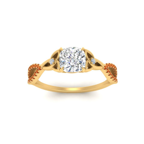 entwined-celtic-cushion-cut-love-knot-orange-sapphire-engagement-ring-in-yellow-gold-FD9306CURGSAOR-NL-YG