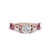 Load image into Gallery viewer, entwined-celtic-cushion-cut-love-knot-pink-sapphire-engagement-ring-in-rose-gold-FD9306CURGSADRPI-NL-RG