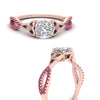 Load image into Gallery viewer, entwined-celtic-cushion-cut-love-knot-pink-sapphire-engagement-ring-in-rose-gold-FD9306CURGSADRPI-NL-RG