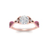 Load image into Gallery viewer, entwined-celtic-cushion-cut-love-knot-pink-sapphire-engagement-ring-in-rose-gold-FD9306CURGSADRPI-NL-RG