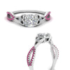 Load image into Gallery viewer, entwined-celtic-cushion-cut-love-knot-pink-sapphire-engagement-ring-in-white-gold-FD9306CURGSADRPI-NL-WG