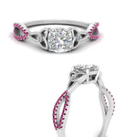 Load image into Gallery viewer, entwined-celtic-cushion-cut-love-knot-pink-sapphire-engagement-ring-in-white-gold-FD9306CURGSADRPI-NL-WG
