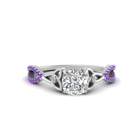 entwined-celtic-cushion-cut-love-knot-purple-topaz-engagement-ring-in-white-gold-FD9306CURGVITO-NL-WG