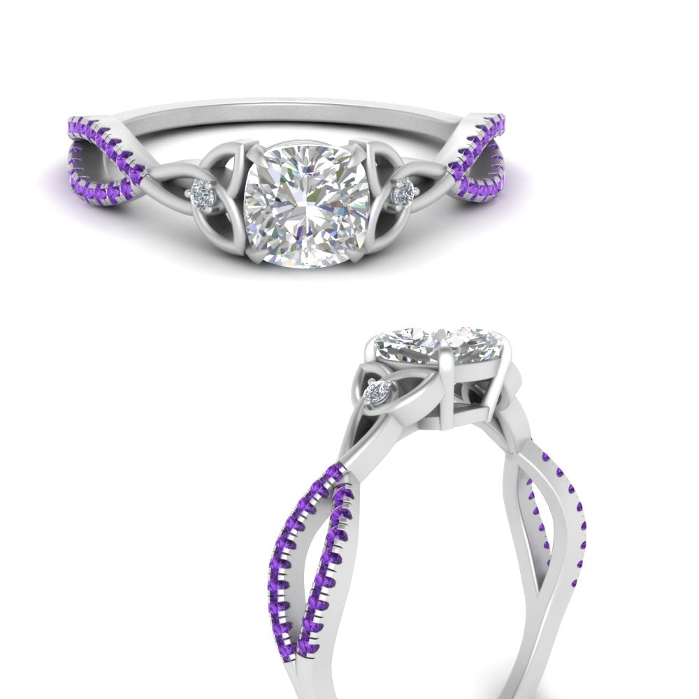 entwined-celtic-cushion-cut-love-knot-purple-topaz-engagement-ring-in-white-gold-FD9306CURGVITO-NL-WG