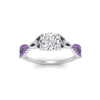 Load image into Gallery viewer, entwined-celtic-cushion-cut-love-knot-purple-topaz-engagement-ring-in-white-gold-FD9306CURGVITO-NL-WG