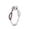 Load image into Gallery viewer, entwined-celtic-cushion-cut-love-knot-ruby-engagement-ring-in-white-gold-FD9306CURGRUDR-NL-WG