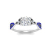 Load image into Gallery viewer, entwined-celtic-cushion-cut-love-knot-sapphire-engagement-ring-in-white-gold-FD9306CURGSABL-NL-WG