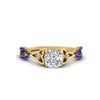 Load image into Gallery viewer, entwined-celtic-cushion-cut-love-knot-sapphire-engagement-ring-in-yellow-gold-FD9306CURGSABL-NL-YG