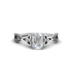 Load image into Gallery viewer, entwined-celtic-emerald-cut-love-knot-black-diamond-engagement-ring-in-white-gold-FD9306EMRGBLACK-NL-WG