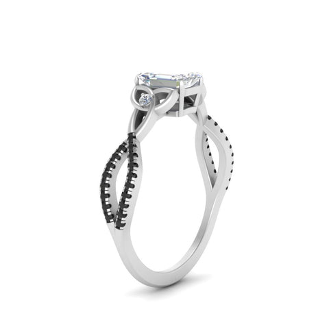 entwined-celtic-emerald-cut-love-knot-black-diamond-engagement-ring-in-white-gold-FD9306EMRGBLACK-NL-WG