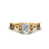 Load image into Gallery viewer, entwined-celtic-emerald-cut-love-knot-black-diamond-engagement-ring-in-yellow-gold-FD9306EMRGBLACK-NL-YG