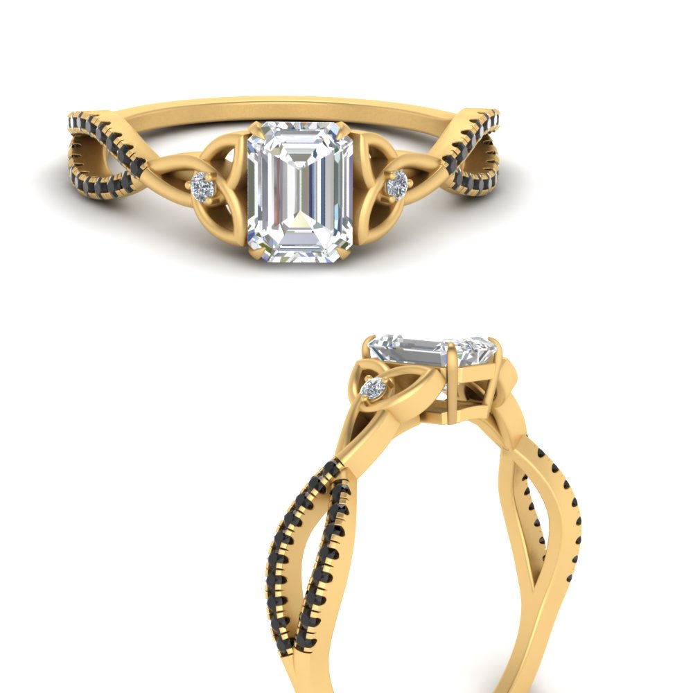 entwined-celtic-emerald-cut-love-knot-black-diamond-engagement-ring-in-yellow-gold-FD9306EMRGBLACK-NL-YG