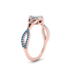 Load image into Gallery viewer, entwined-celtic-emerald-cut-love-knot-blue-topaz-engagement-ring-in-rose-gold-FD9306EMRGICBLTO-NL-RG