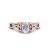 Load image into Gallery viewer, entwined-celtic-emerald-cut-love-knot-diamond-engagement-ring-in-rose-gold-FD9306EMR-NL-RG