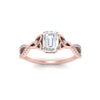 Load image into Gallery viewer, entwined-celtic-emerald-cut-love-knot-diamond-engagement-ring-in-rose-gold-FD9306EMR-NL-RG