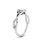 Load image into Gallery viewer, entwined-celtic-emerald-cut-love-knot-diamond-engagement-ring-in-white-gold-FD9306EMR-NL-WG
