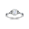 Load image into Gallery viewer, entwined-celtic-emerald-cut-love-knot-diamond-engagement-ring-in-white-gold-FD9306EMR-NL-WG