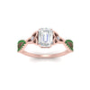 Load image into Gallery viewer, entwined-celtic-emerald-cut-love-knot-emerald-engagement-ring-in-rose-gold-FD9306EMRGEMGR-NL-RG