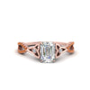 Load image into Gallery viewer, entwined-celtic-emerald-cut-love-knot-orange-sapphire-engagement-ring-in-rose-gold-FD9306EMRGSAOR-NL-RG