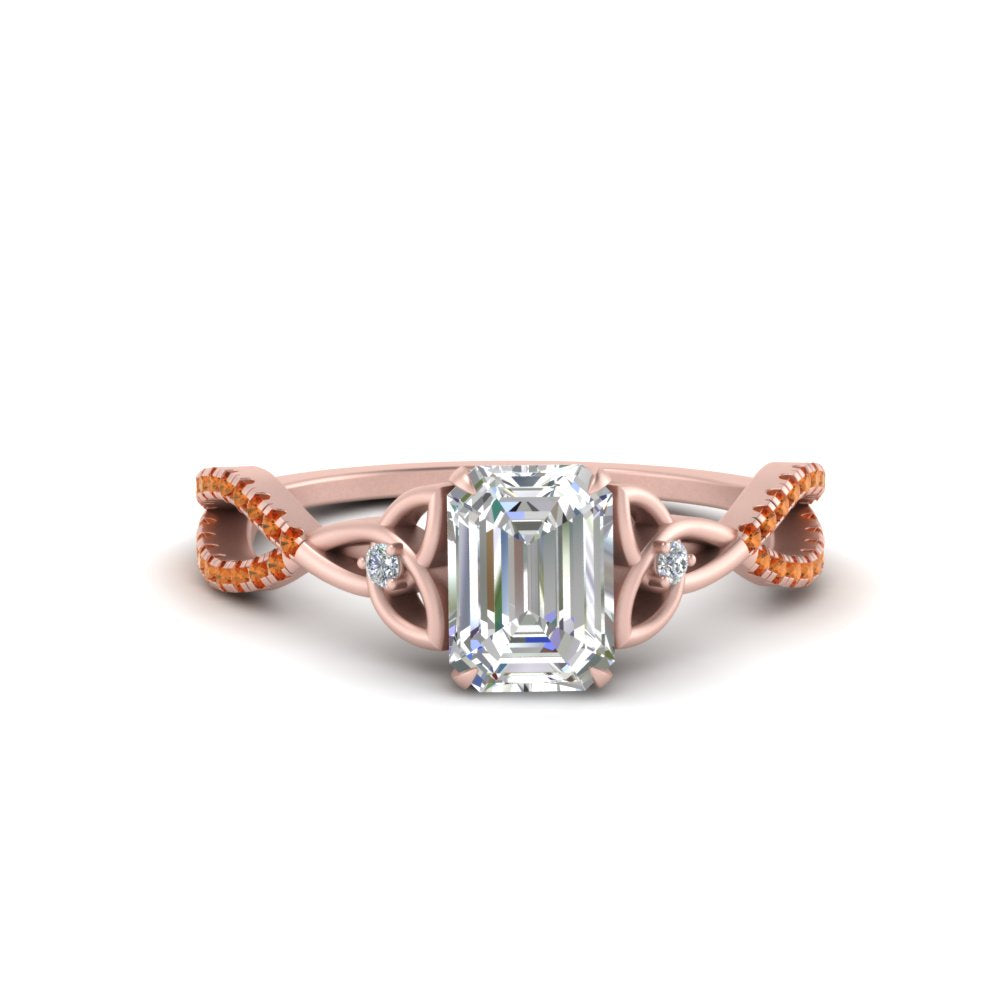 entwined-celtic-emerald-cut-love-knot-orange-sapphire-engagement-ring-in-rose-gold-FD9306EMRGSAOR-NL-RG