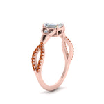 Load image into Gallery viewer, entwined-celtic-emerald-cut-love-knot-orange-sapphire-engagement-ring-in-rose-gold-FD9306EMRGSAOR-NL-RG
