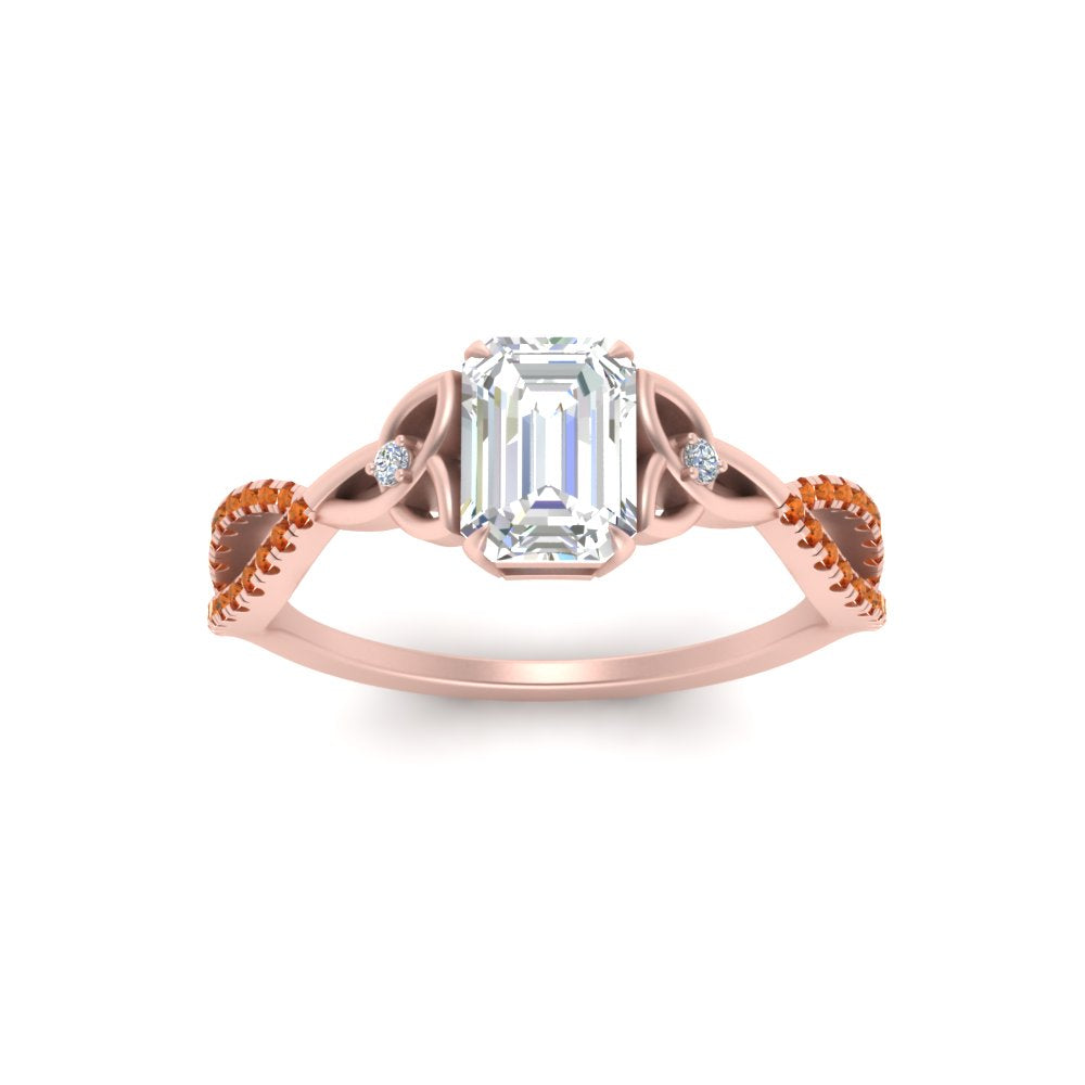 entwined-celtic-emerald-cut-love-knot-orange-sapphire-engagement-ring-in-rose-gold-FD9306EMRGSAOR-NL-RG