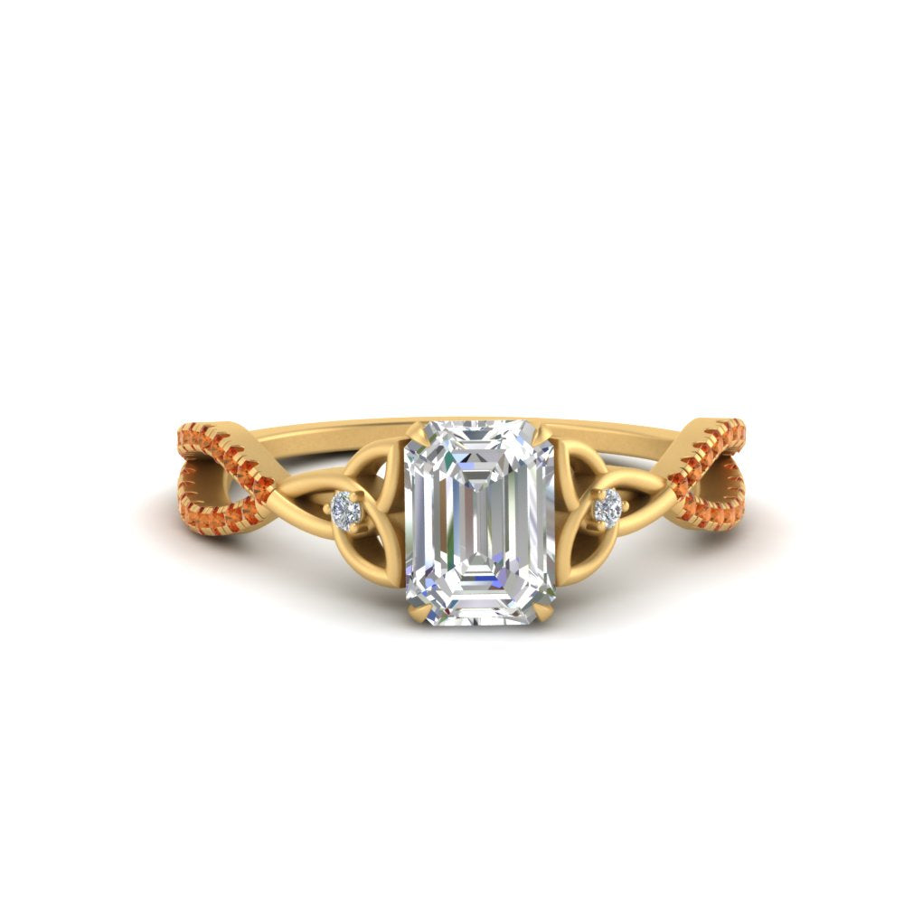 entwined-celtic-emerald-cut-love-knot-orange-sapphire-engagement-ring-in-yellow-gold-FD9306EMRGSAOR-NL-YG