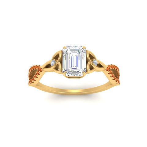entwined-celtic-emerald-cut-love-knot-orange-sapphire-engagement-ring-in-yellow-gold-FD9306EMRGSAOR-NL-YG