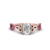 Load image into Gallery viewer, entwined-celtic-emerald-cut-love-knot-pink-sapphire-engagement-ring-in-rose-gold-FD9306EMRGSADRPI-NL-RG