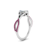 Load image into Gallery viewer, entwined-celtic-emerald-cut-love-knot-pink-sapphire-engagement-ring-in-white-gold-FD9306EMRGSADRPI-NL-WG
