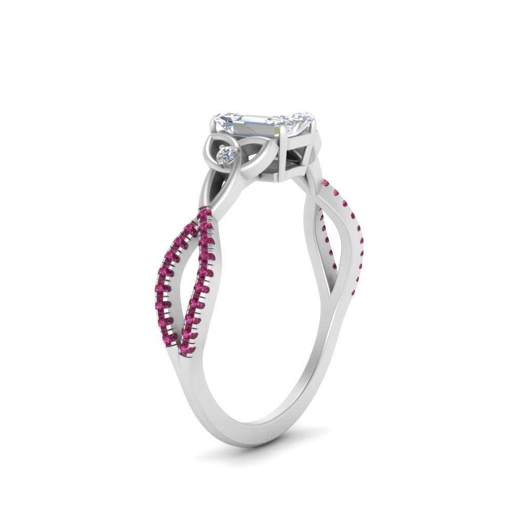 entwined-celtic-emerald-cut-love-knot-pink-sapphire-engagement-ring-in-white-gold-FD9306EMRGSADRPI-NL-WG